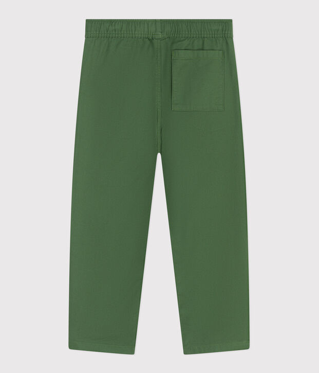 Children's cotton trousers green