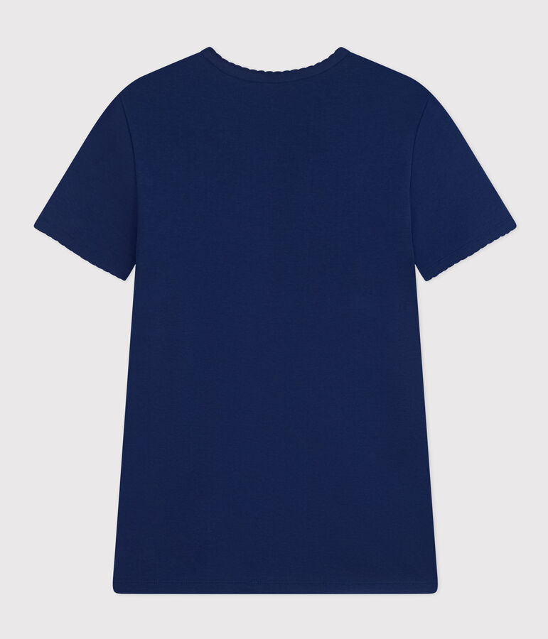 Women's Iconic Cocotte Stitch Cotton T-Shirt blue