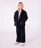 Children's coat in plain woollen broadcloth SMOKING blue