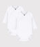 Babies' long-sleeved plain cotton wrapover bodysuits - 2-Pack  variante 1