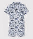 Baby boys' printed fleece playsuit