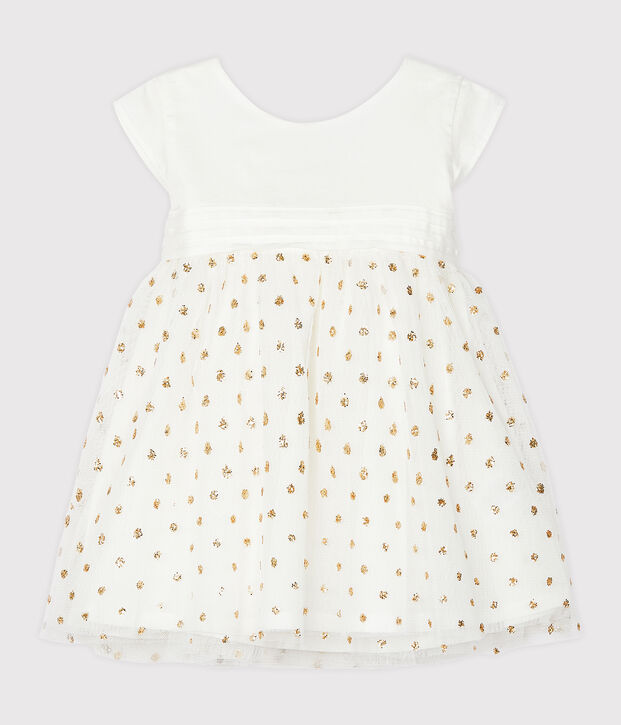 Baby Girls' Dress white/yellow