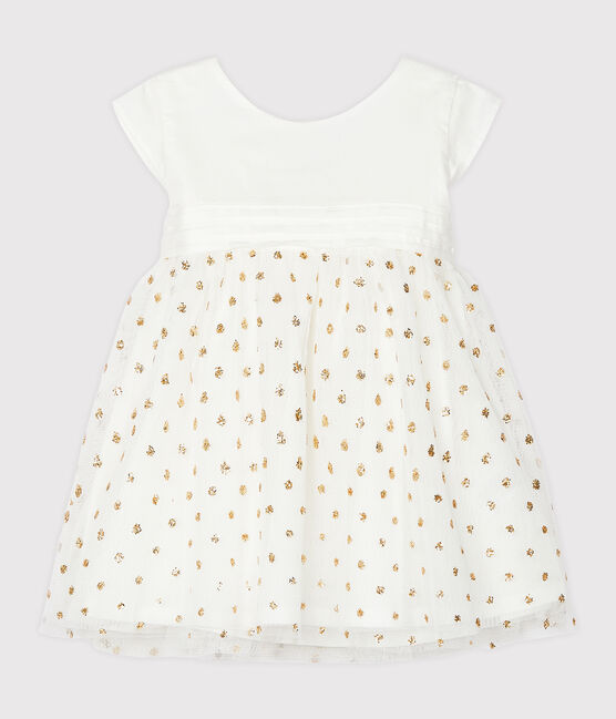 Baby Girls' Dress MARSHMALLOW white/OR yellow