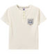 Boy's T-shirt with Tunisian collar