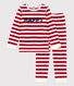 Children's Unisex Striped Velour Pyjamas