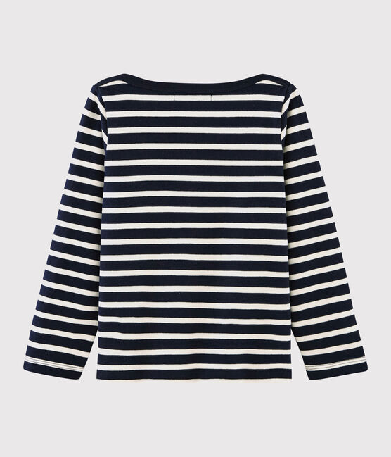 Unisex Jersey Breton Top SMOKING blue/MARSHMALLOW white