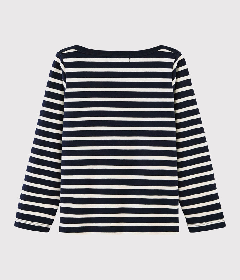 Unisex Jersey Breton Top SMOKING blue/MARSHMALLOW white