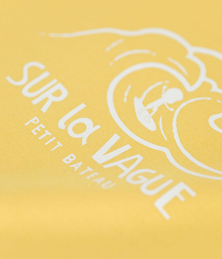 Boys' Short-Sleeved Cotton T-Shirt yellow