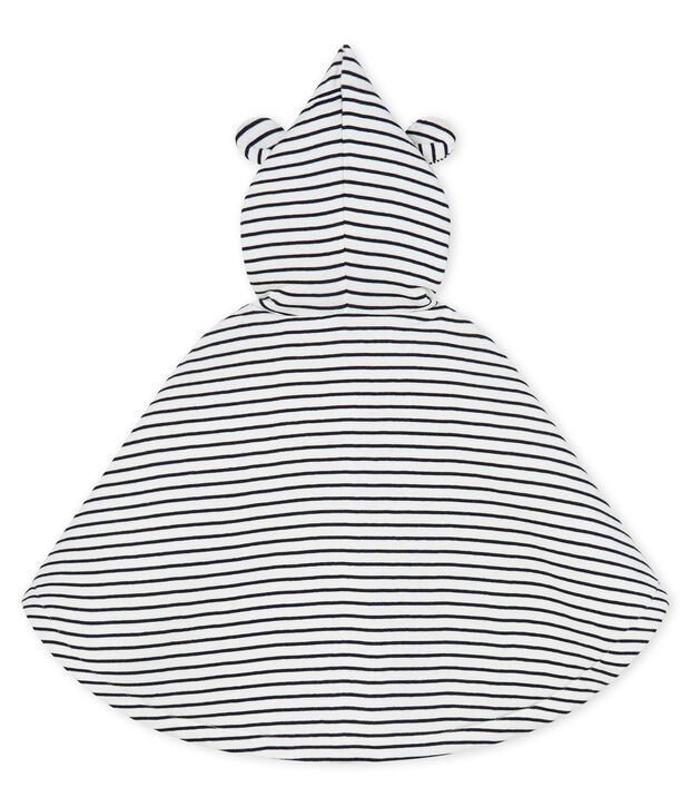 Babies' Classic Wrap in Padded Rib Knit white/blue