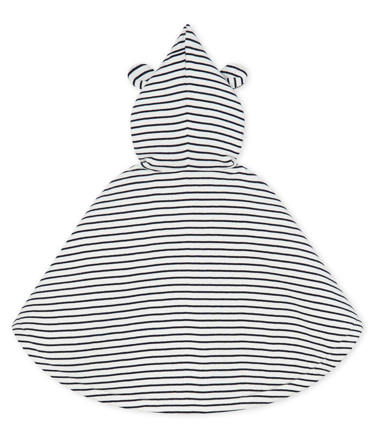 Babies' Classic Wrap in Padded Rib Knit white/blue