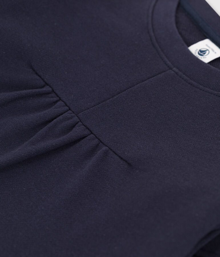 Girls' Long-Sleeved Fleece Dress blue