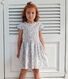 Children's short-sleeved floral cotton dress
