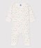 Babies' Multicoloured Letter Patterned Organic Cotton Sleepsuit MARSHMALLOW white/MULTICO white