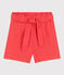 Girls' Linen Shorts JUPITER orange