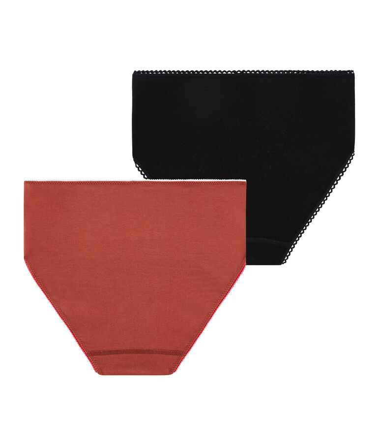 Set of 2 women's high-rise pants multicolor