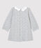 Babies' Fleece Dress BELUGA grey/MULTICO white