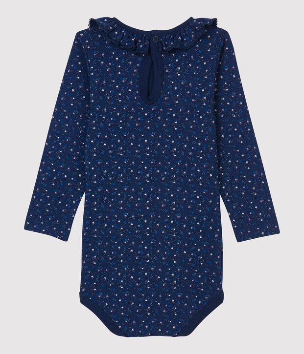 Babies' Cotton Bodysuit blue/multicolor
