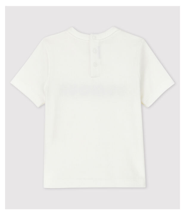 Babies' Cotton T-Shirt. white