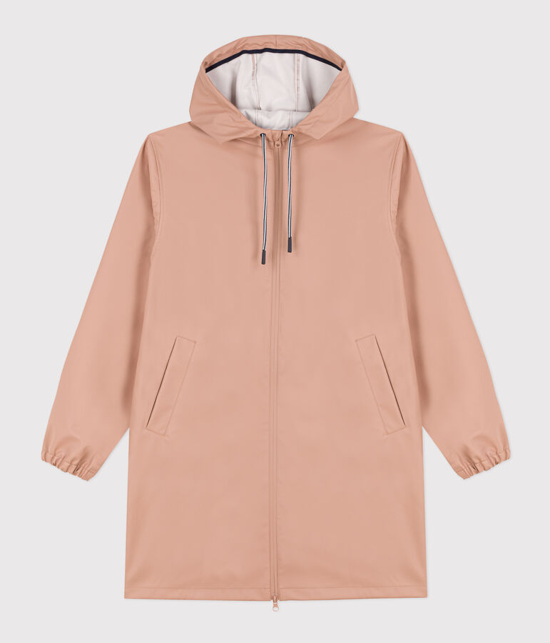 Unisex Long Light Recycled Fabric Raincoat beige
