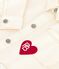 Children's plain denim jacket MILK Ecru