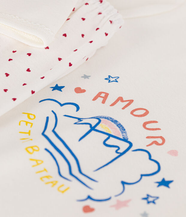 Children's Cotton Pyjamas white/multicolor