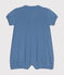 Babies' Openwork Cotton Playsuit BEACH blue