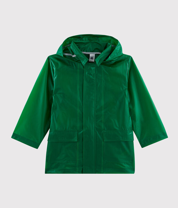 Unisex Children's Waxed Coat green