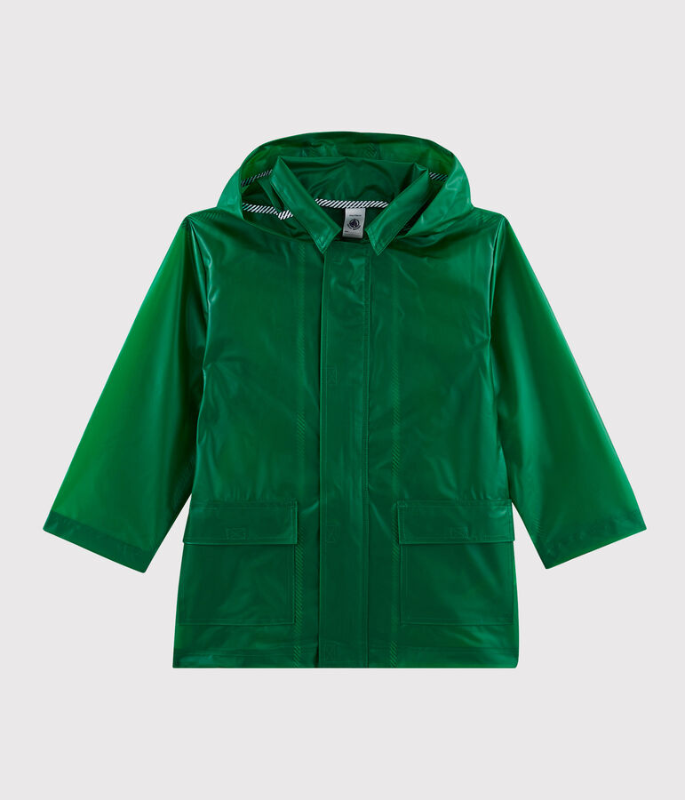 Unisex Children's Waxed Coat green