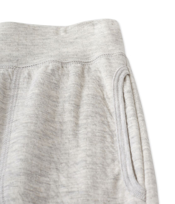 Women's leggings in an extra-fine tube knit BELUGA CHINE grey