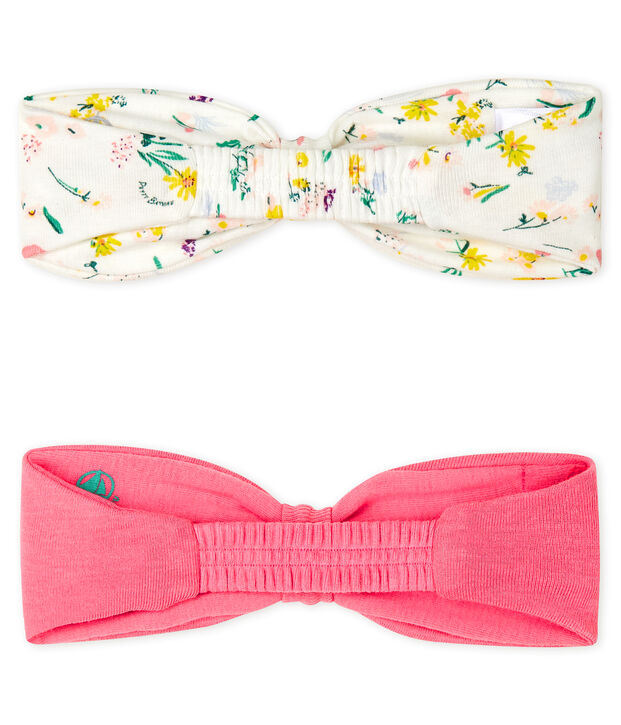 Baby Girls' Plain and Print Headbands - 2-Pack multicolor