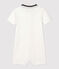 Babies' Cotton Short Playsuit MARSHMALLOW white
