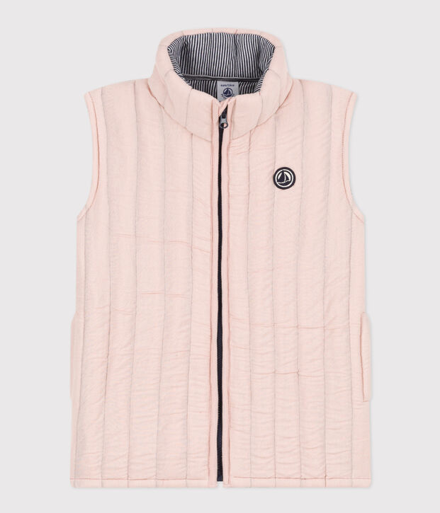 Children's unisex tube knit bodywarmer pink