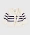 Babies' stripy cotton cardigan blue/blue