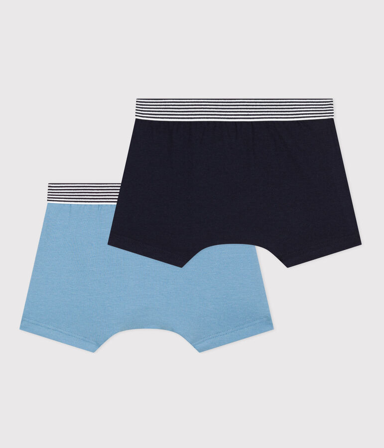 Boys' Cotton and Elastane Boxer Shorts - 2-Pack multicolor