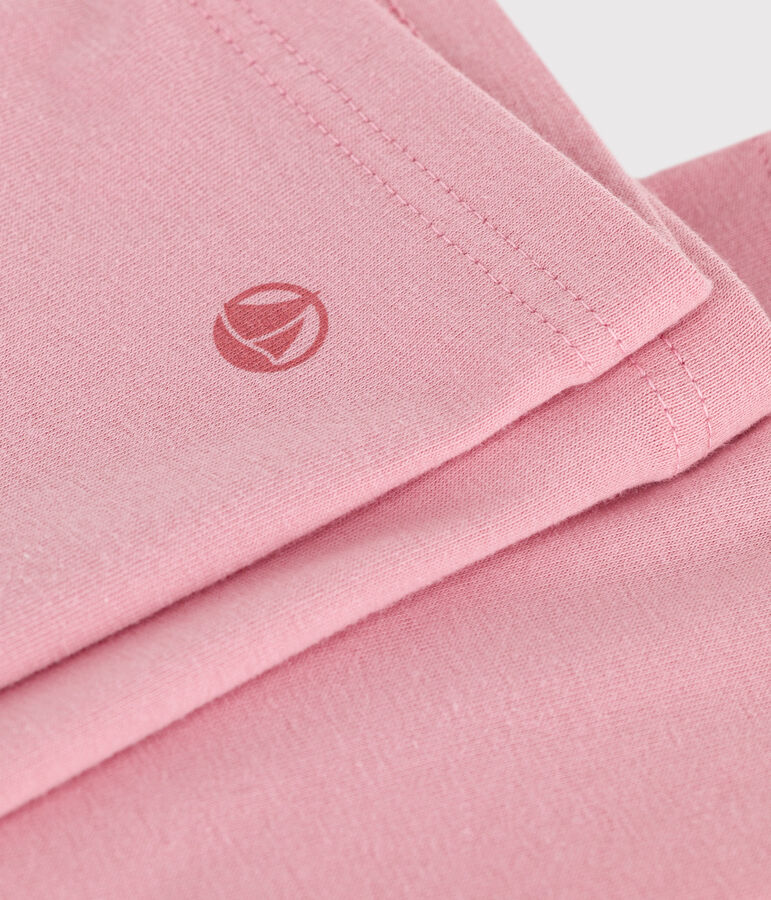 Children's plain cotton leggings CHARME pink