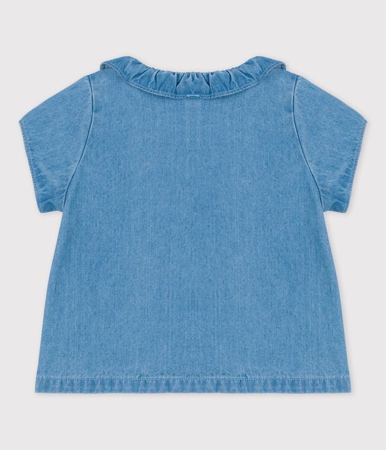 Babies' Organic Light Denim Blouse DENIM CLAIR blue