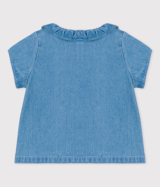 Babies' Organic Light Denim Blouse DENIM CLAIR blue