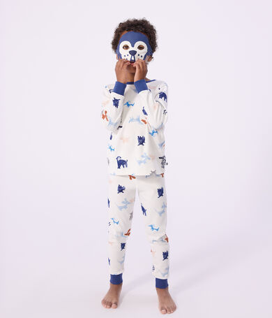 Children's dog print cotton fancy dress pyjamas