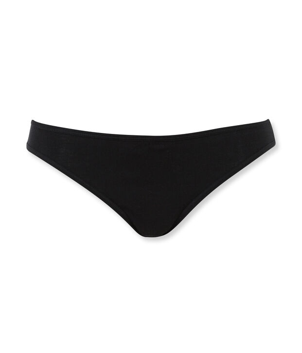 Women's light cotton briefs black