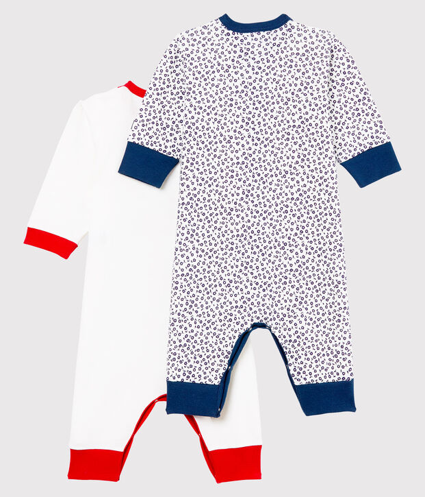 Baby Girls' Footless Sleepsuit - Set of 2 multicolor