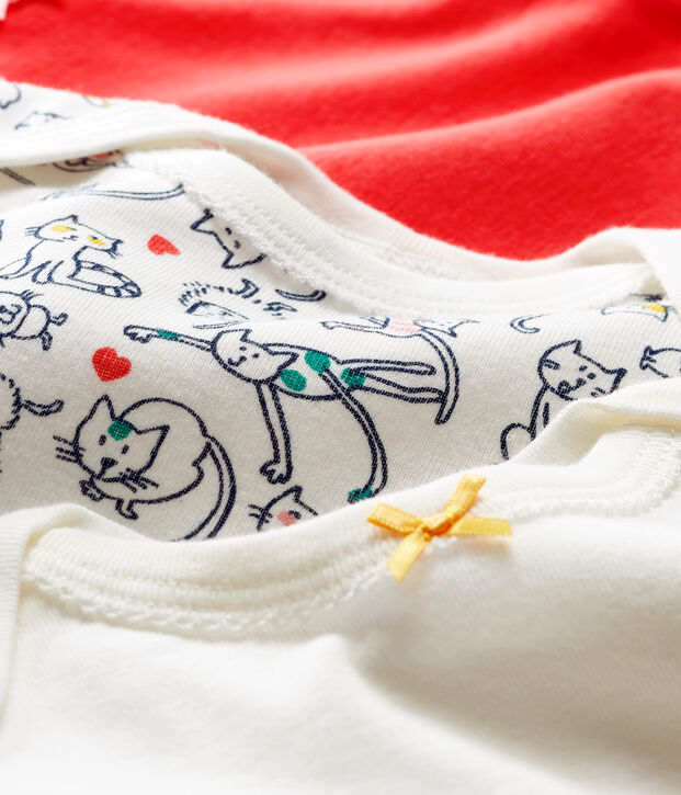 Baby Girls' Long-Sleeved Bodysuit - 3-Piece Set multicolor