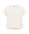 Girls' Short-sleeved T-shirt MARSHMALLOW white/COPPER pink