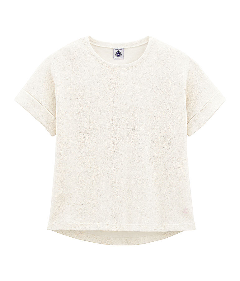 Girls' Short-sleeved T-shirt white/pink