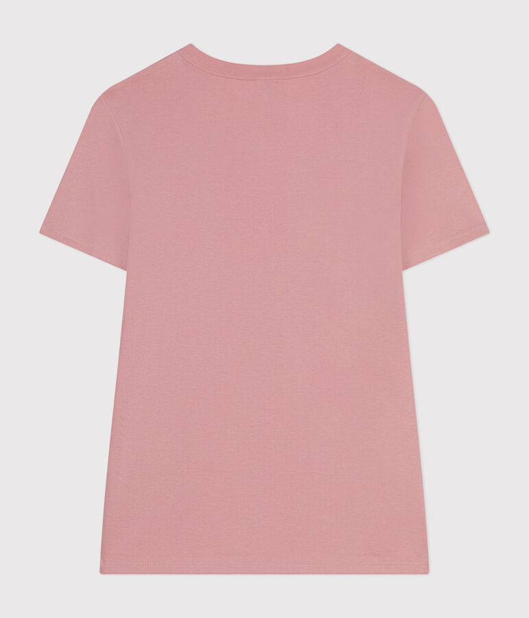 Women's Iconic T-shirt in plain cotton pink