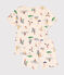 Children's multi-sports print short cotton pyjamas AVALANCHE white/MULTICO