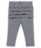 Baby girls' pinstriped leggings SMOKING blue/MARSHMALLOW white