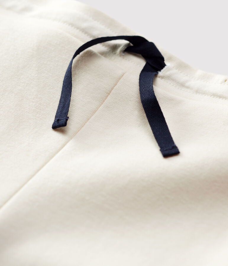 Girls' Comfy Cotton Trousers Ecru