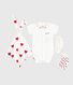 Newborn babies' cotton body, comforter and socks set