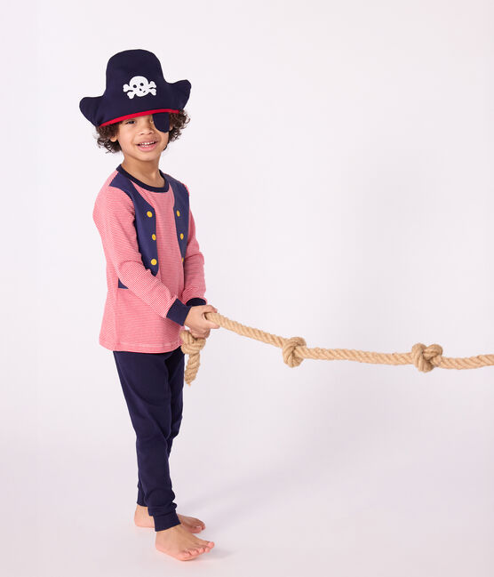 Children's cotton pirate costume pyjamas SOIR blue/MULTICO