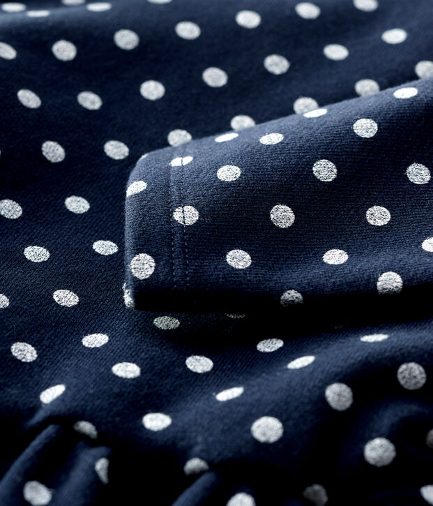 Babies' Fleece Dress blue/white